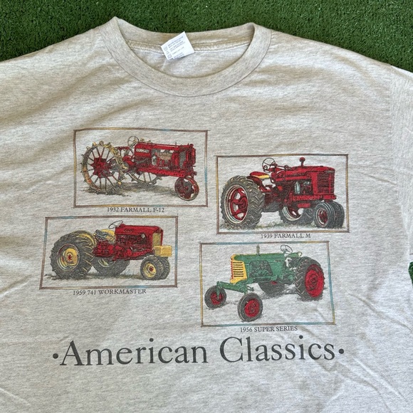 Vintage American Classics Tractor Farming Tee Shirt Size Large - Picture 5 of 8
